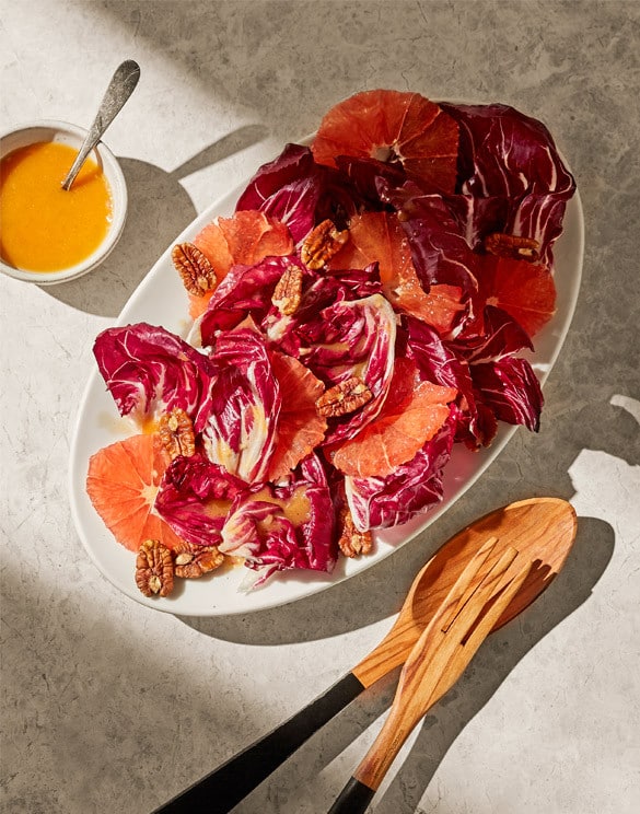 Radicchio- og grapefruktsalat